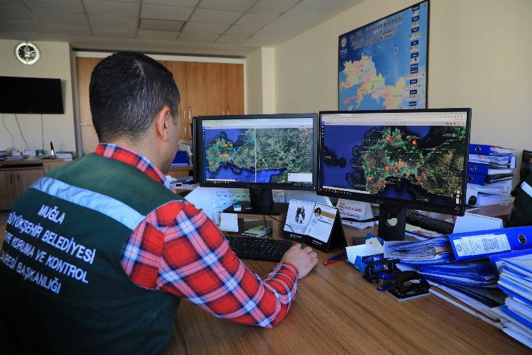Muğla 'çevre'yi uydudan takip ediyor -