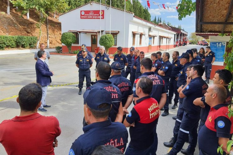Muğla İtfaiyesi'ne doğalgaz yangınlarına karşı eğitim -