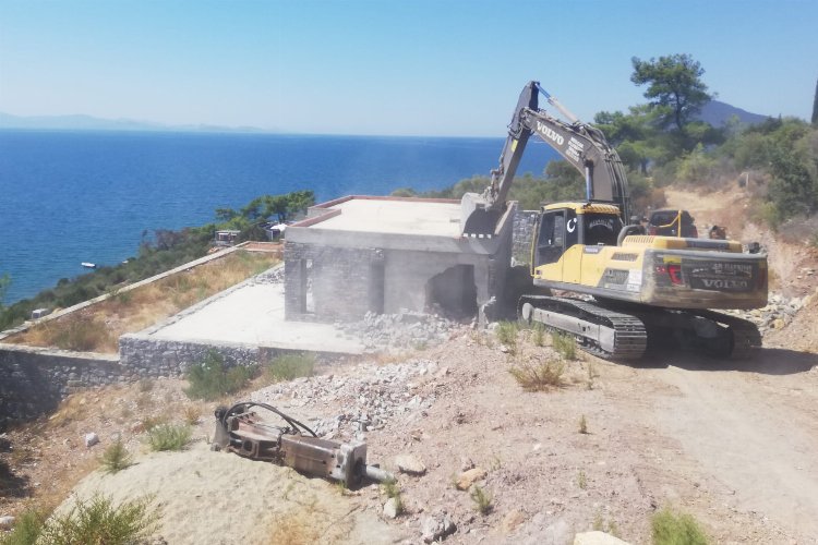 Muğla Milas'ta kaçak yapıyla mücadele sürüyor -