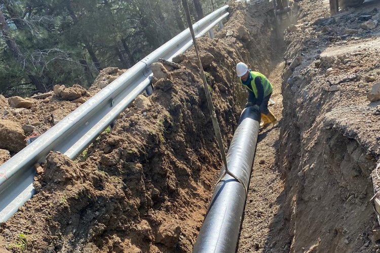 Muğla Büyükşehir, 30 milyonluk yatırımla Datça Betçe'nin içme suyu hattını tamamladı -