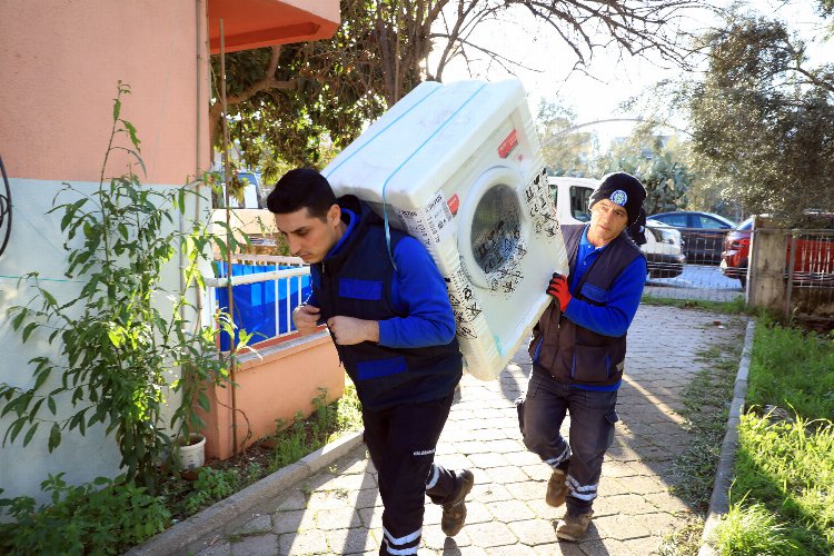 Muğla'da yağmur mağdurlarına yardım -