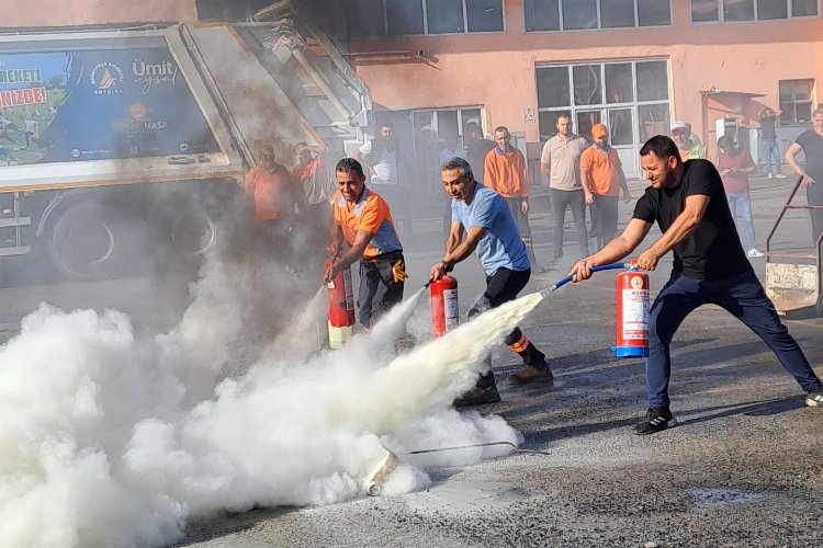 Muratpaşa’da yangın tatbikatı -