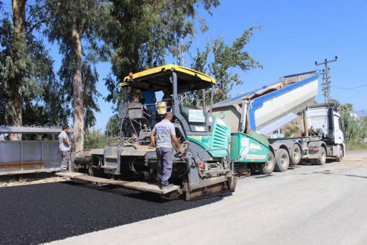 Naras köprüsüne sıcak asfalt -