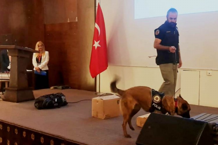 Narkotik uzmanı 'Coco' resmi toplantıyı bastı -