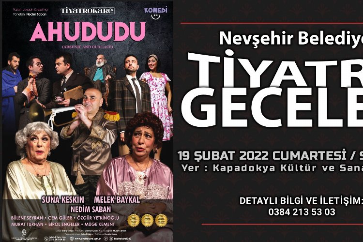 Nevşehir'de 'Ahududu' tiyatro oyunu 19 Şubat'a ertelendi -
