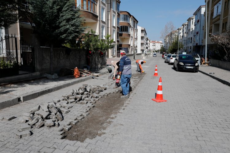 Nevşehir'de bozulan yollara bakım çalışması -