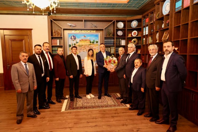 Nevşehir Ahilik Kutlaması Heyeti Mehmet Savran'la buluştu -