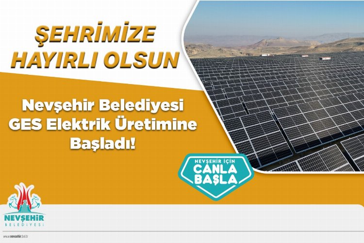 Nevşehir Belediyesi GES enerji üretimine başladı -