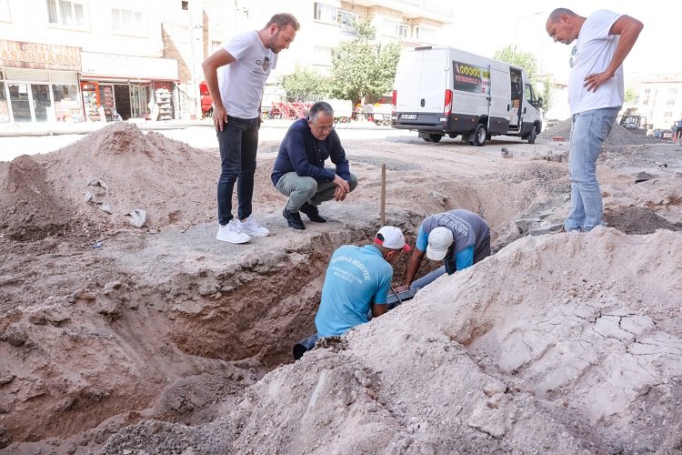 Nevşehir'de alt yapı çalışmalar sürüyor -