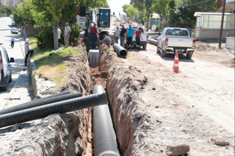 Nevşehir'de alt yapı çalışması tam gaz -