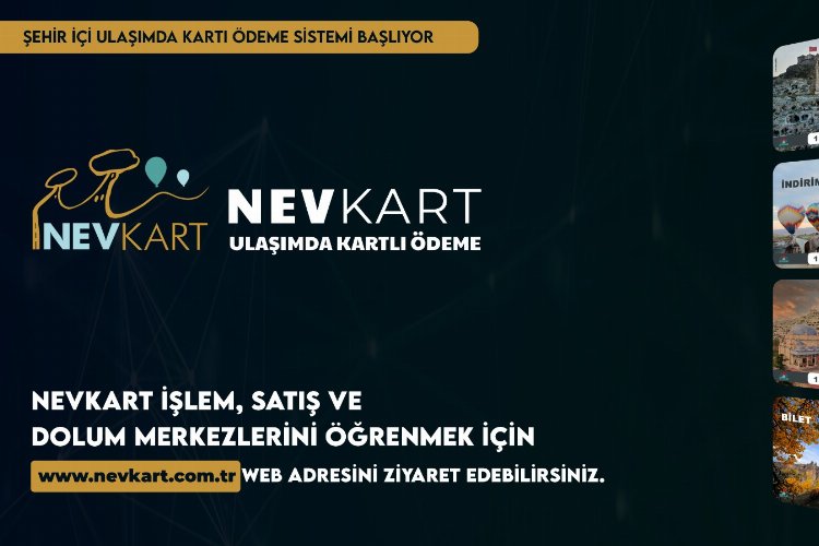 Nevşehir'de özel otobüslerde nakit dönemi bitiyor -