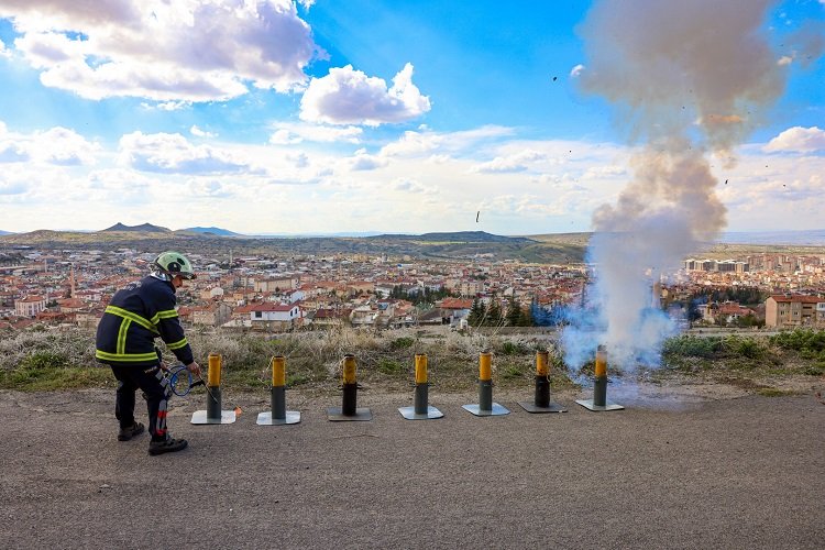 Nevşehir'den bayrama özel top atışı -