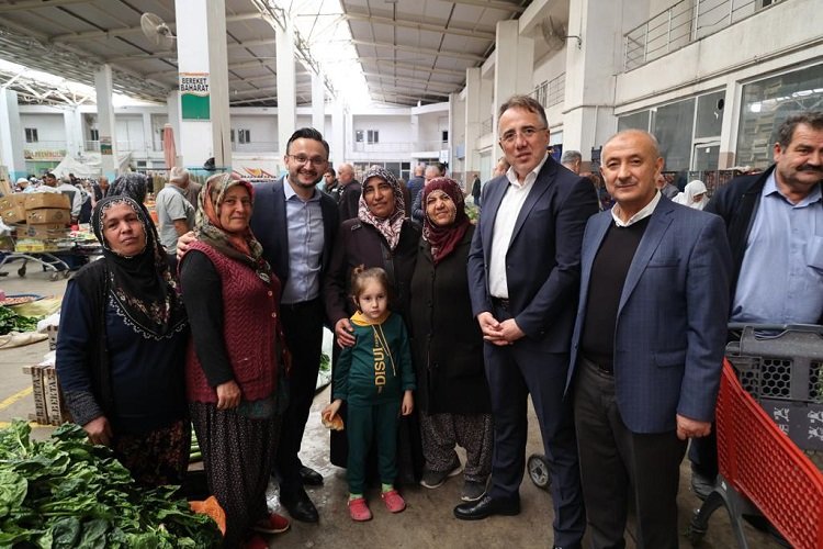 Nevşehir dinamiklerinden pazar esnafına ziyaret -