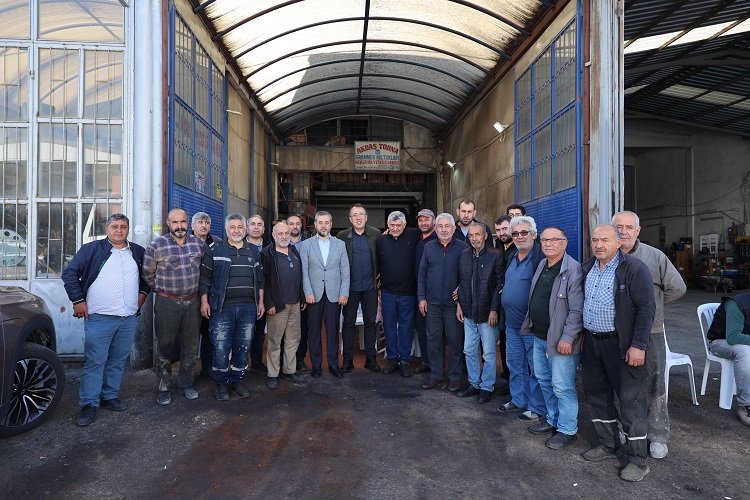 Nevşehir protokolünden esnaf buluşması -