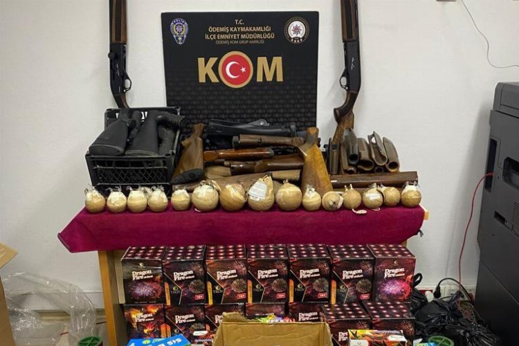 Ödemiş'te kaçak silah imalathanesine baskın -