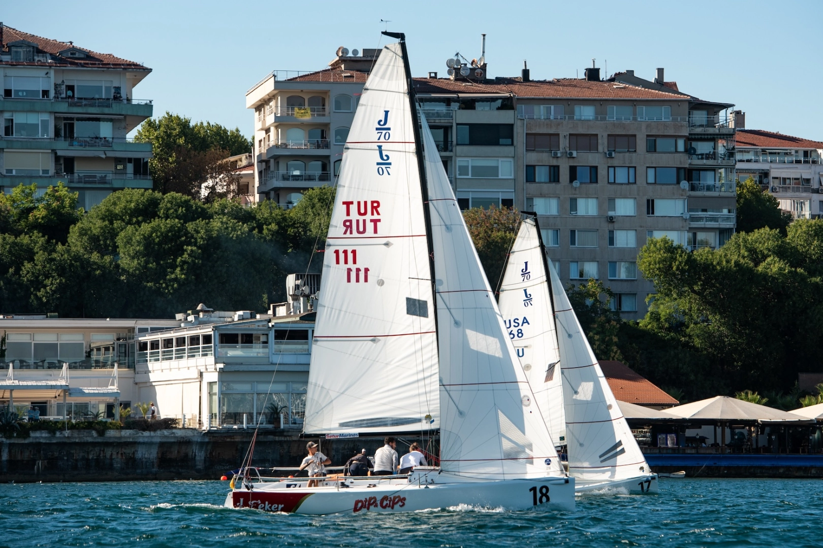 Olympos Regatta'da J/70 Match Race sınıfında yelkenlilerin maçı sona erdi -
