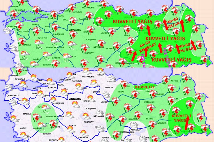 Önce kuvvetli yağış, sonra bahar -