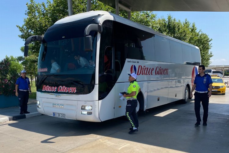 Otobüs terminallerinde bayram öncesi denetim -