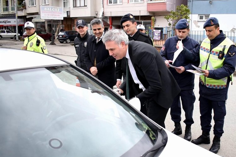 Rize Pazar'da 'güvenli trafik' bilinçlendirmesi -