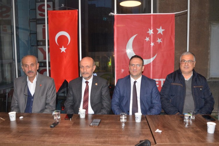 Saadet Partisi Keşan'da oda başkanları ile buluştu -