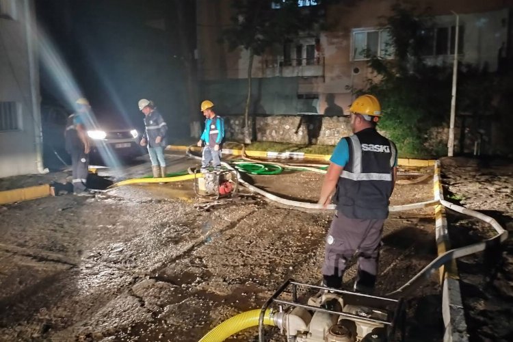 Sakarya Ferizli'de su baskınına SASKİ müdahalesi -