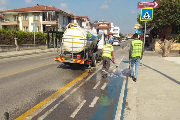 Sakarya'nın bisiklet yollarında bayram temizliği -
