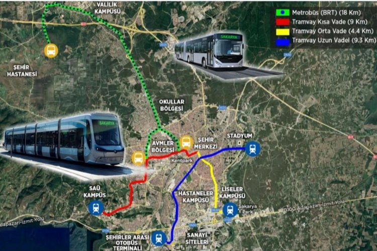 Sakarya'nın raylı sistem için ilk adım atıldı -