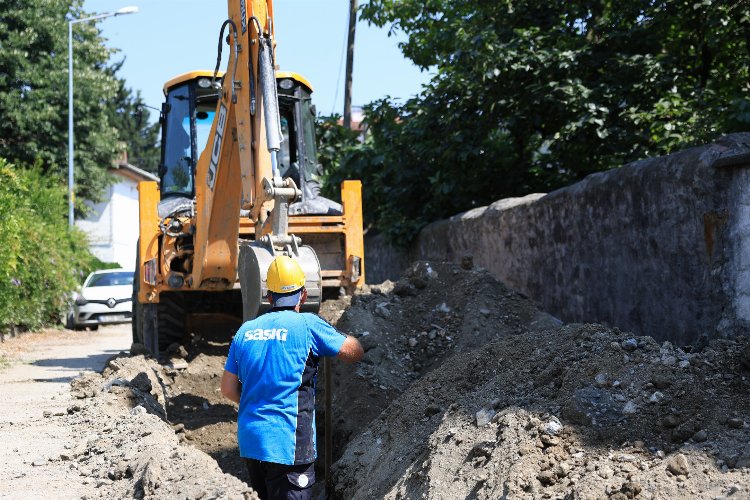Sakarya Sapanca'da altyapı çalışmaları sürüyor -