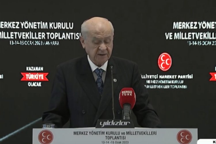 Seçim startını veren Bahçeli: Milim de olsa taviz vermeyiz -