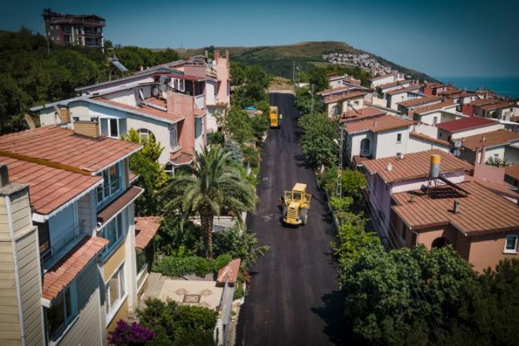 Sinop’ta asfalt çalışmalarına bayram mesaisi -