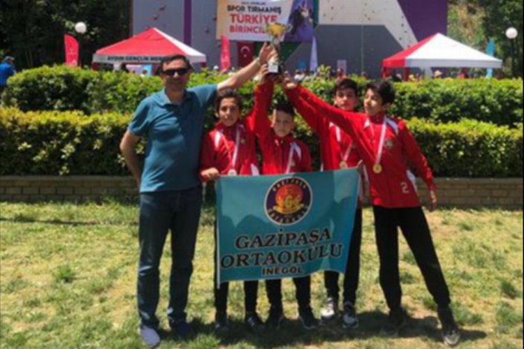 Spor Tırmanış Türkiye Şampiyonları Bursa İnegöl’den -
