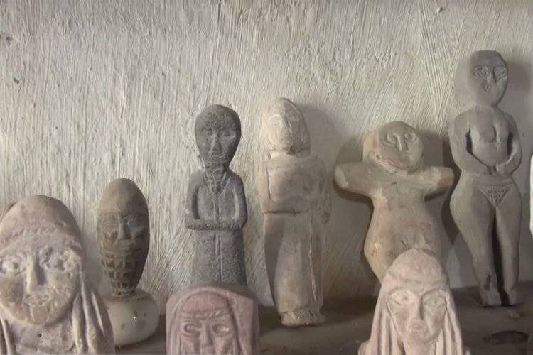 Suriyeli arkeolog taşları sanata dönüştürüyor -