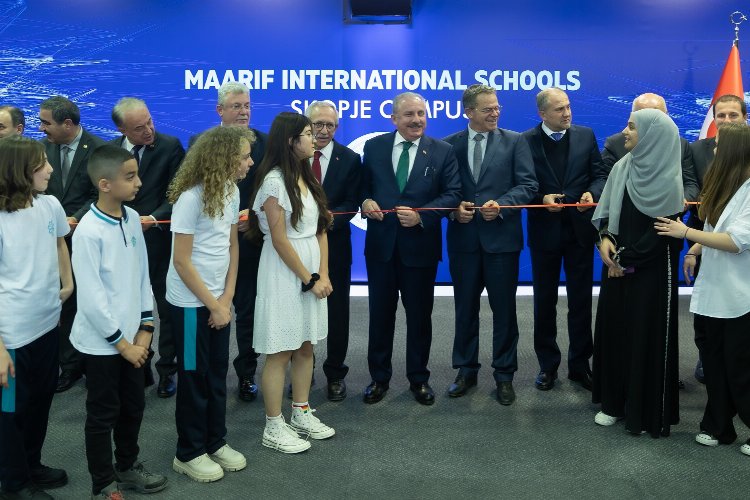 TBMM Başkanı Şentop, Üsküp'te Maarif Okulları'nın kampüsünü açtı -