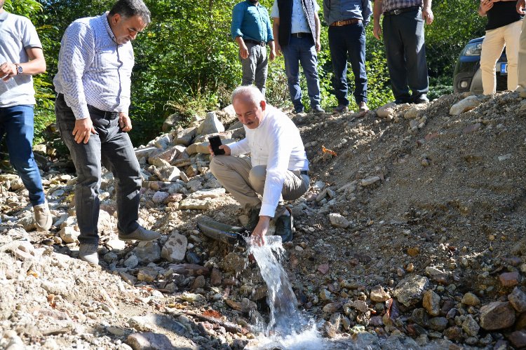 Trabzon'da 100 yıllık su sorunu tarih olacak -