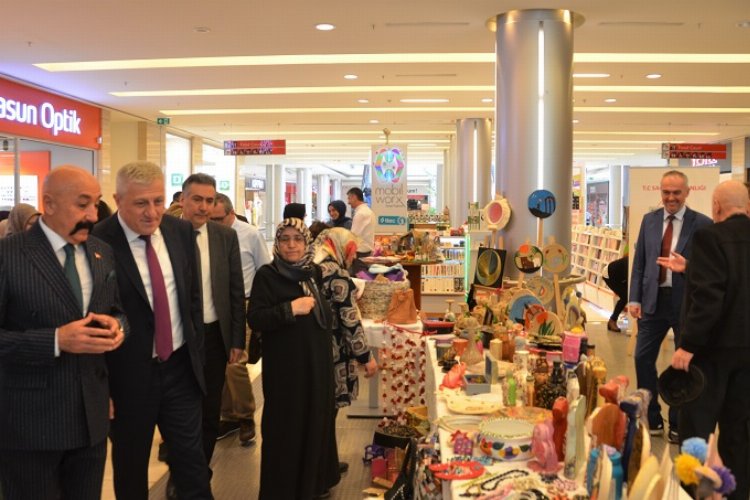TRSM danışanlarından el emeği sergi -
