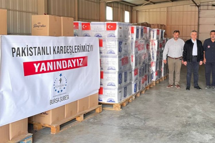 TÜMSİAD Bursa'dan Pakistan'a sel desteği -