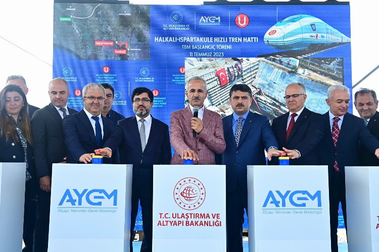 Tünel çalışmalarına Bakan Uraloğlu start verdi -