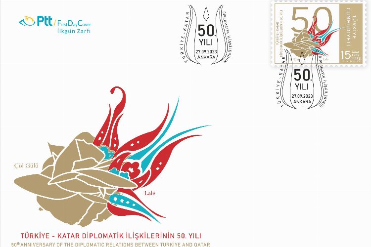 Türkiye-Katar Diplomatik İlişkilerinin 50. Yılı pullandı -