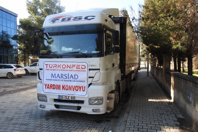 TÜRKONFED üyeleri deprem bölgelerine yardımı sürdürüyor -