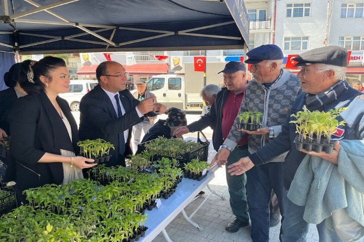 Ücretsiz fideye akın ettiler -