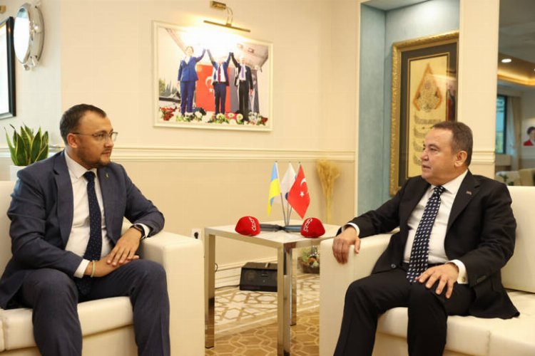 Ukrayna Büyükelçisi’nden Başkan Böcek’e ziyaret -