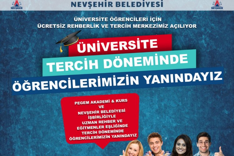 Üniversite adayına Nevşehir Belediyesi'nden tercih desteği -