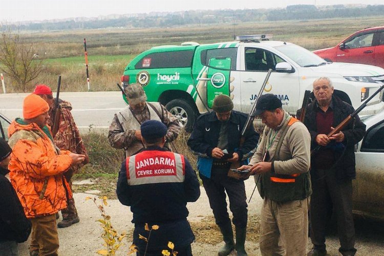 Uzunköprü'de avcılara yönelik denetim -