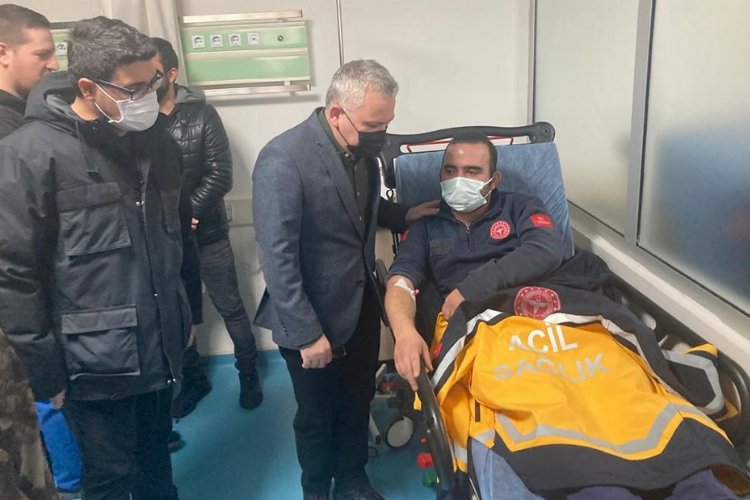 Vali Şimşek'ten geçmiş olsun ziyareti -