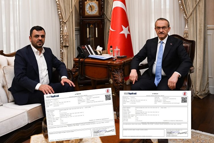 Vali Yavuz’dan Ergünler Lojistik'e Bağış teşekkürü -