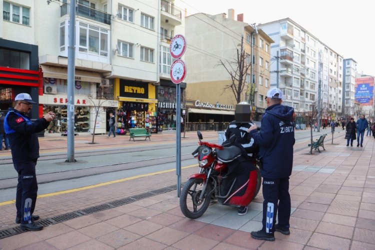 Yayalaştırılmış bölgelerde araç denetimi -