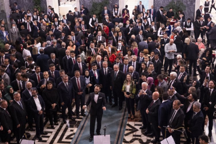 Yeni yasama yılı dolayısıyla Meclis'te resepsiyon verildi -