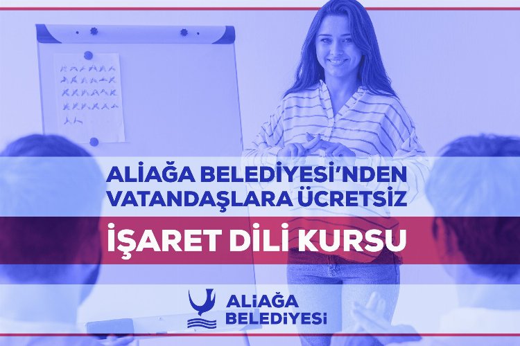 İzmir Aliağa'da ücretsiz dil kursu -