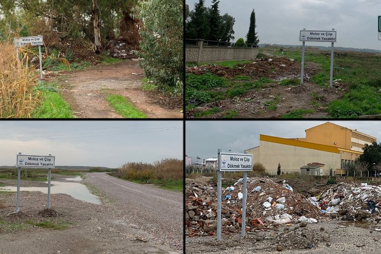 İzmir Çiğli'de kaçak moloz seferberliği devam ediyor -