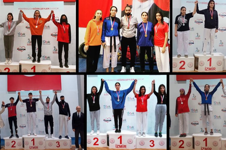 İzmir Çiğlili Taekwondocular madalyaları topladı -